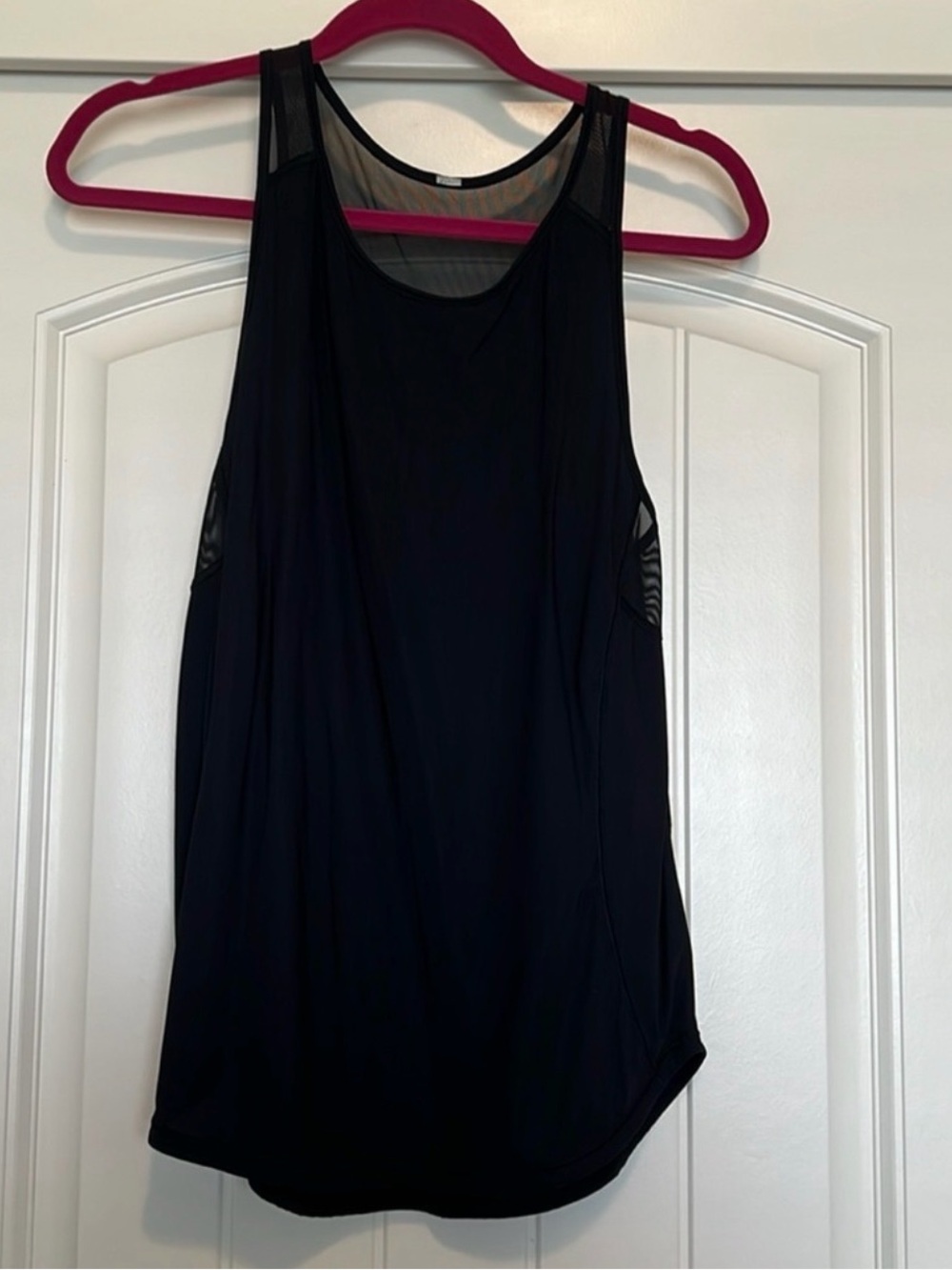 lululemon athletica Black Mesh-Back Workout Tank